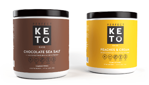 Perfect Keto Chololate Sea Salt and Peaches and Cream