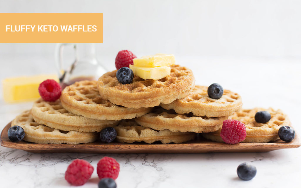 fluffy keto waffles
