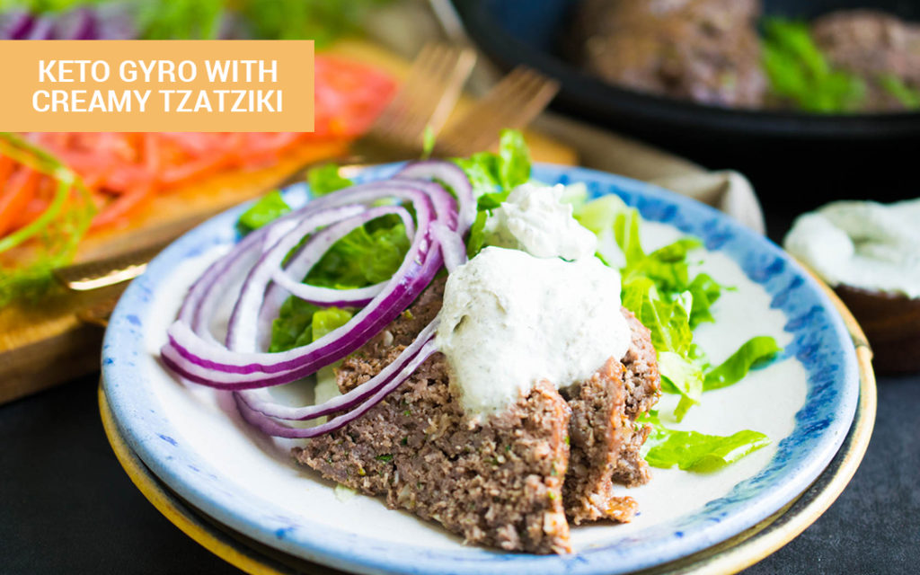 keto gyro with tzatziki