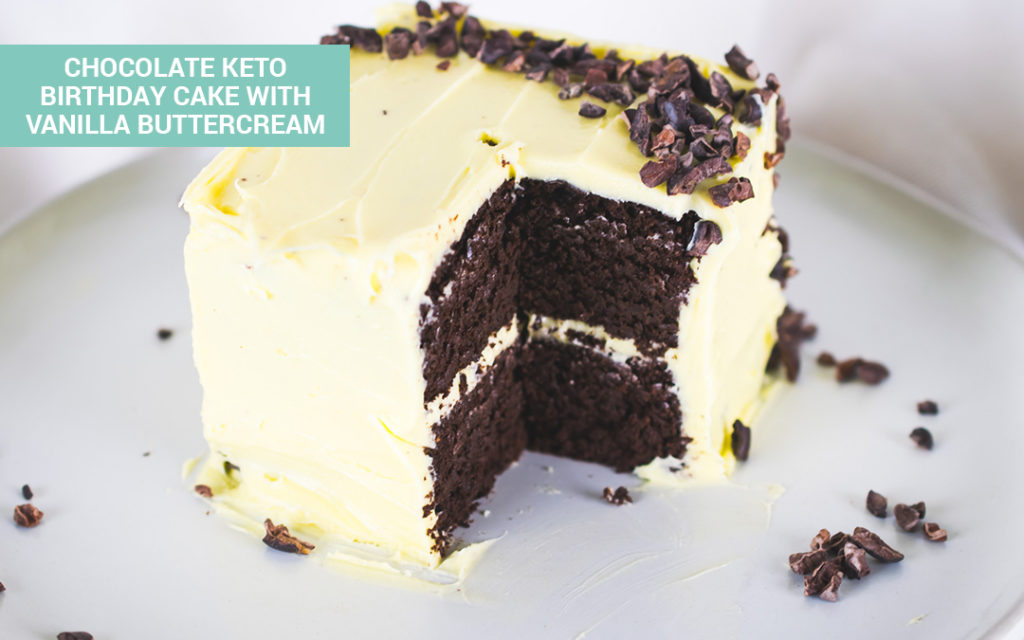 Chocolate Keto Cake With Vanilla Buttercream