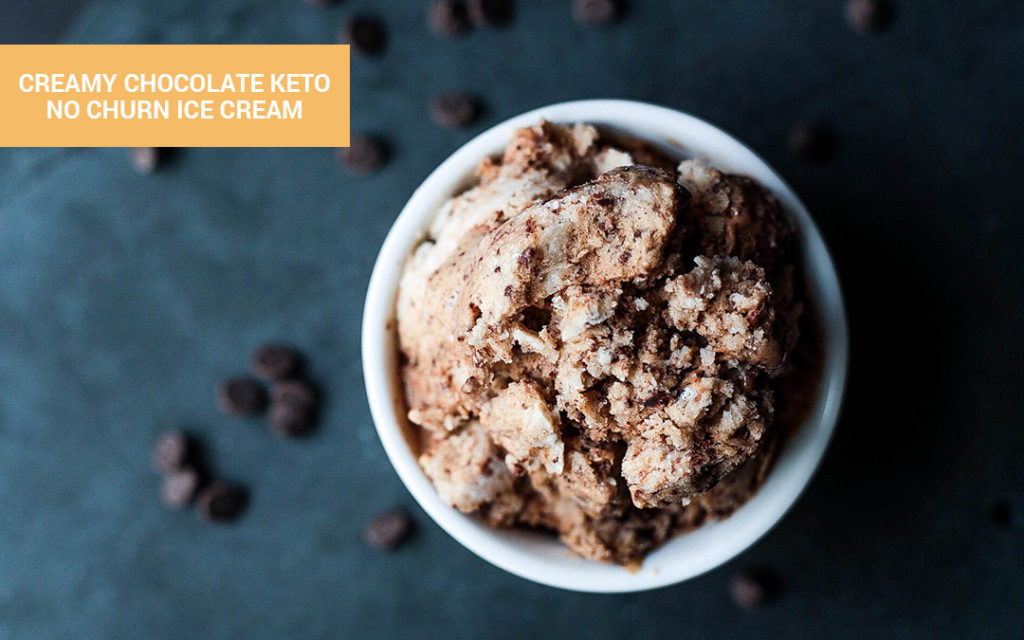 Chocolate No Churn Keto Ice Cream